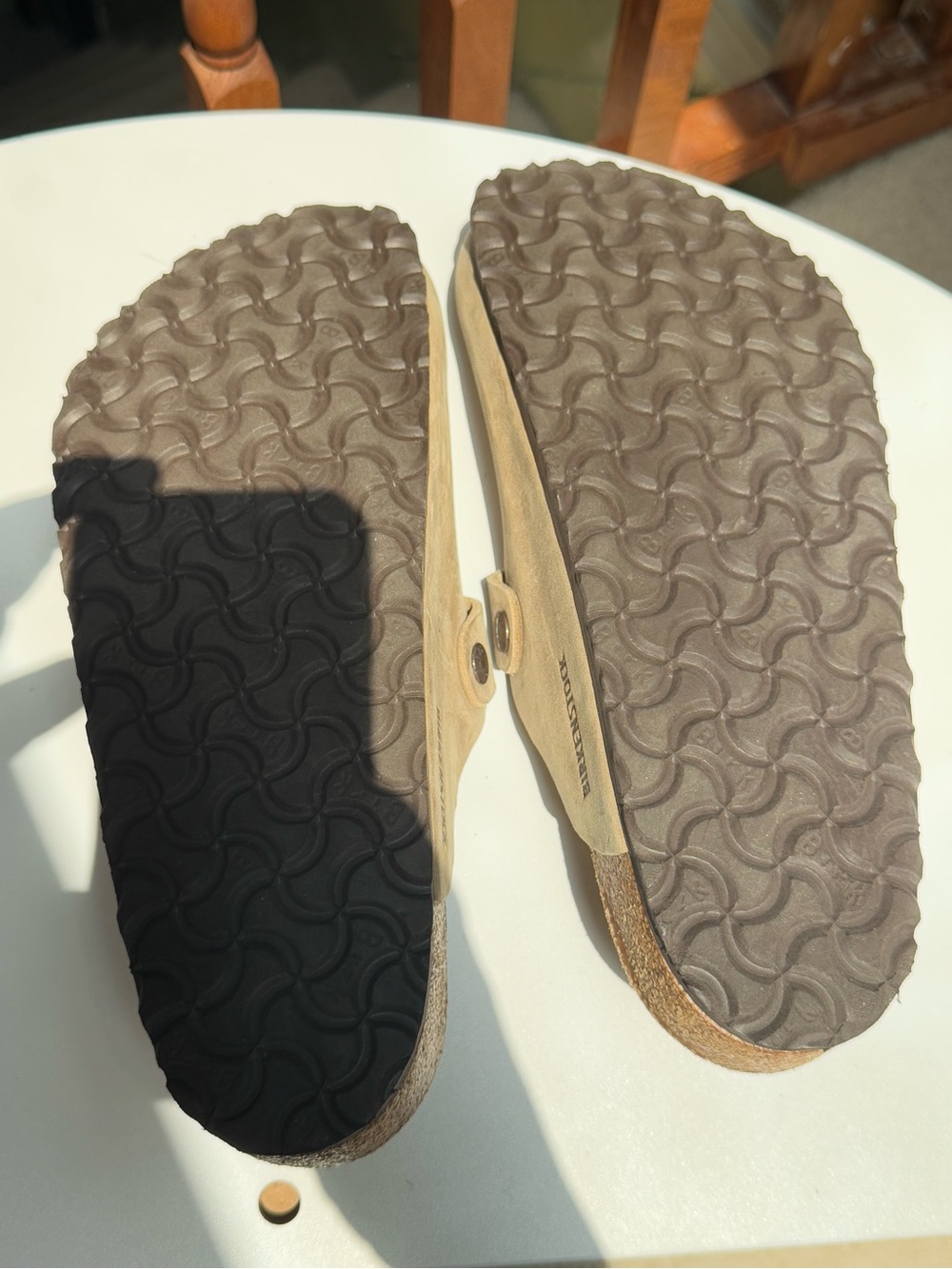 Birkenstock Boston leather Clogs in Light Tan for men size 9-9.5 - Picture 6 of 7